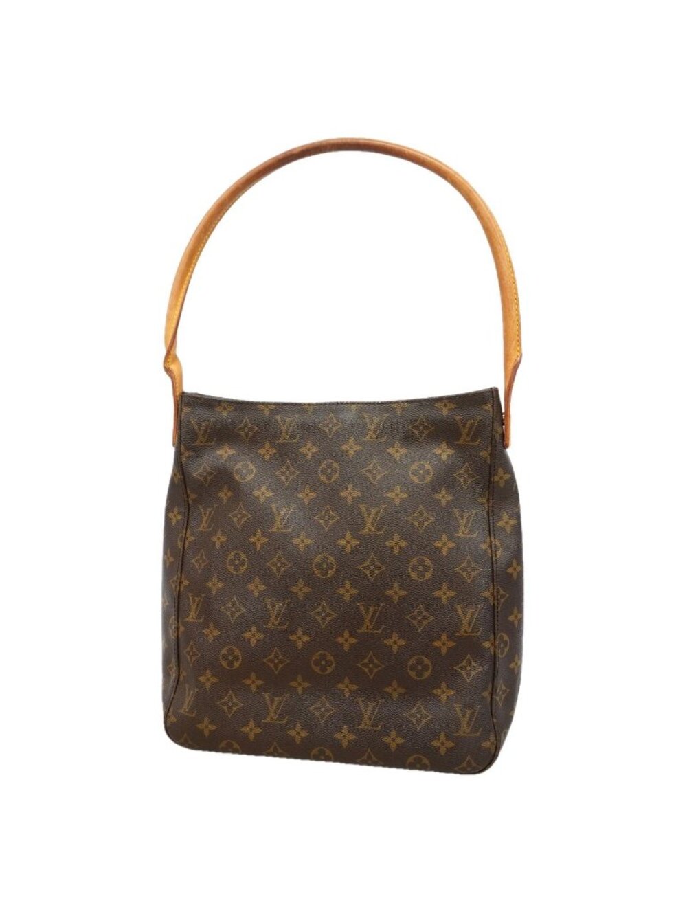 Louis Vuitton Shoulder Bag Monogram Looping GM Brown